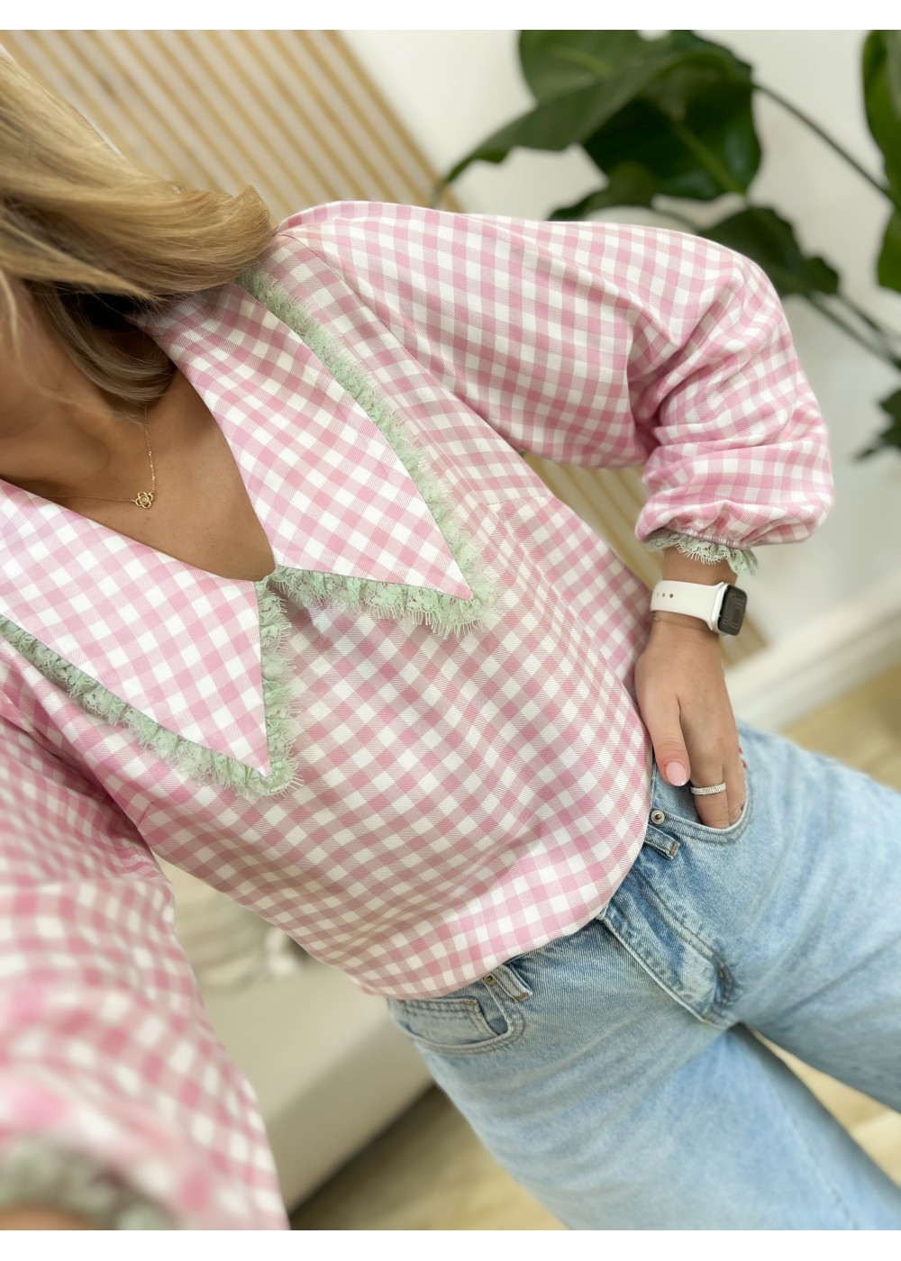 Koszula z kołnierzykiem w...