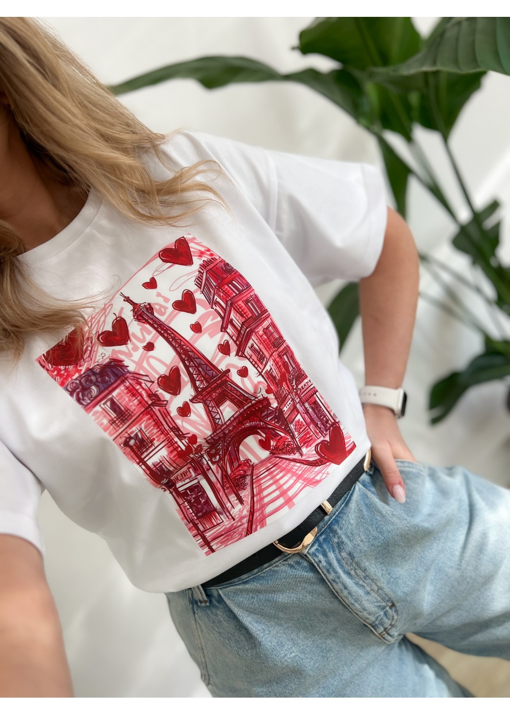 T-shirt z serduszkami