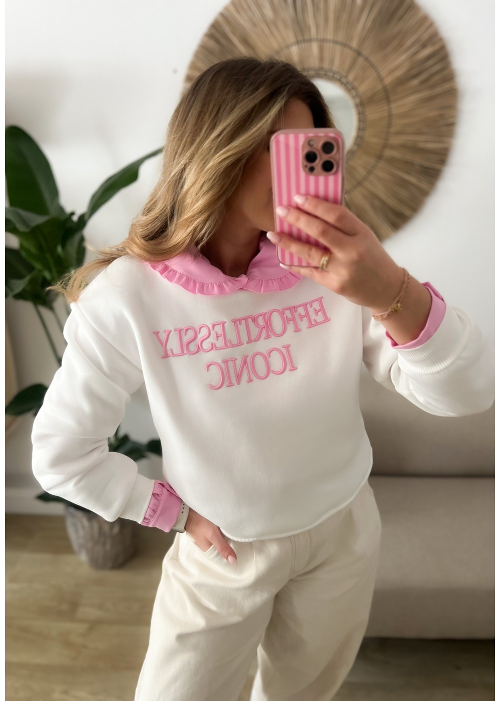 Bluza z poduszkami biała