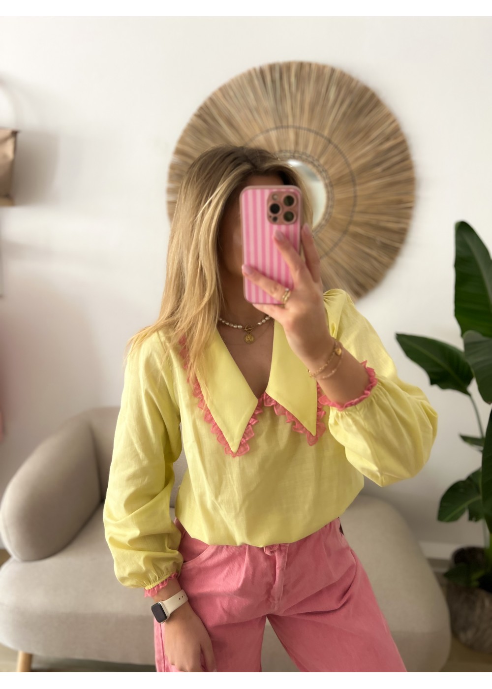 Koszula limonkowa z...