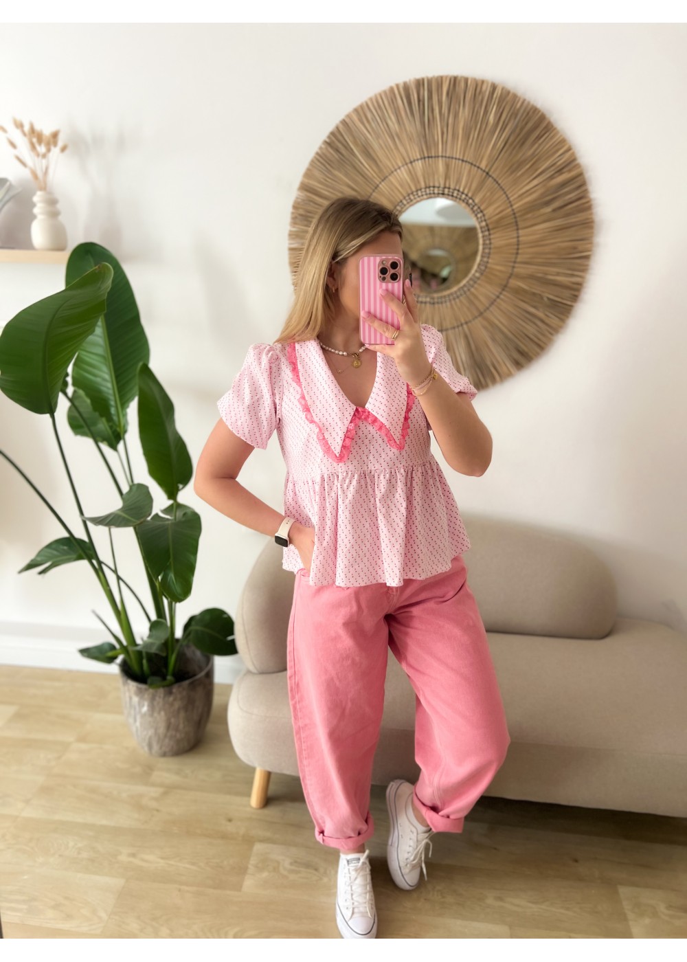 Koszula w drobne kwiatuszki